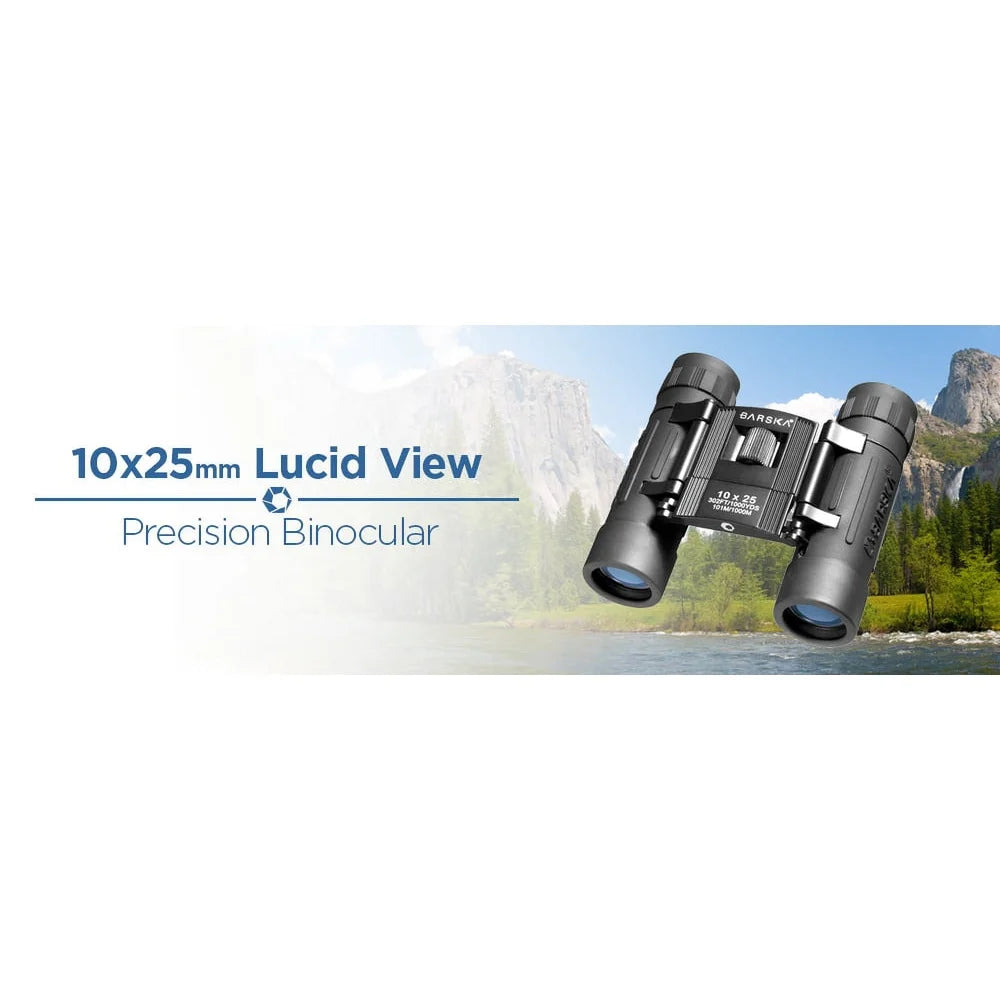 10x25mm Compact Folding Binoculars with BK-7 Prisms