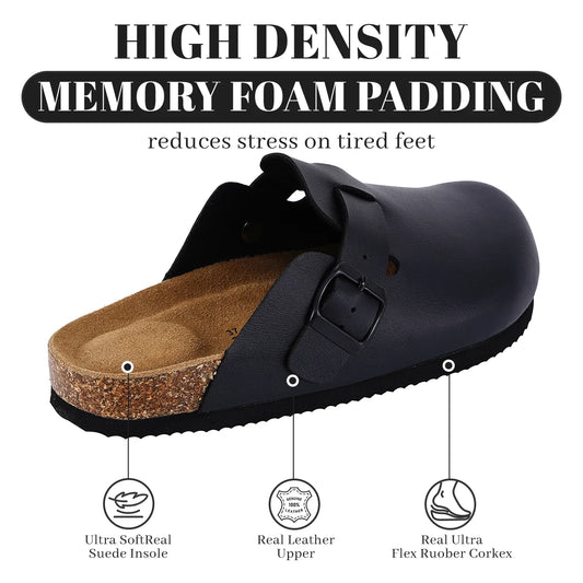Cork Mules Slippers For Women Anti-slip Outdoor Slippers