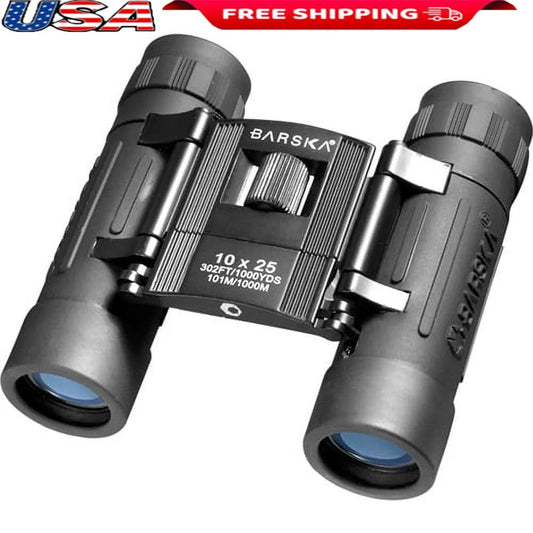 10x25mm Compact Folding Binoculars with BK-7 Prisms