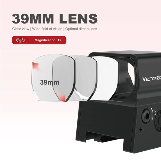 Omega 1x Tactical Reflex 8 Reticle Red Dot Sight Scope for .223 AK74 12ga