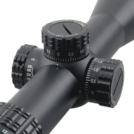 4-16x44 FFP SFP Riflescope FDE with Turret Lock Feature Edge-to-Edge Image MDL Long Eye Relief