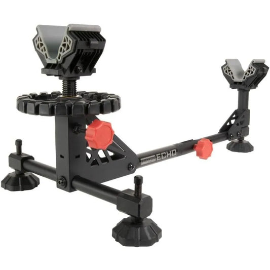 Adjustable Rifle Shooting Rest with Steel Frame Design & Non-Slip Rubber Stock Rest