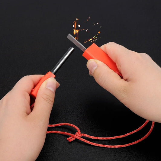 Compact Flint Steel Fire Starter Waterproof Tool