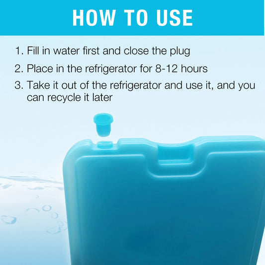 4pcs Ice packs for Lunch Box, Freezer Ice packs