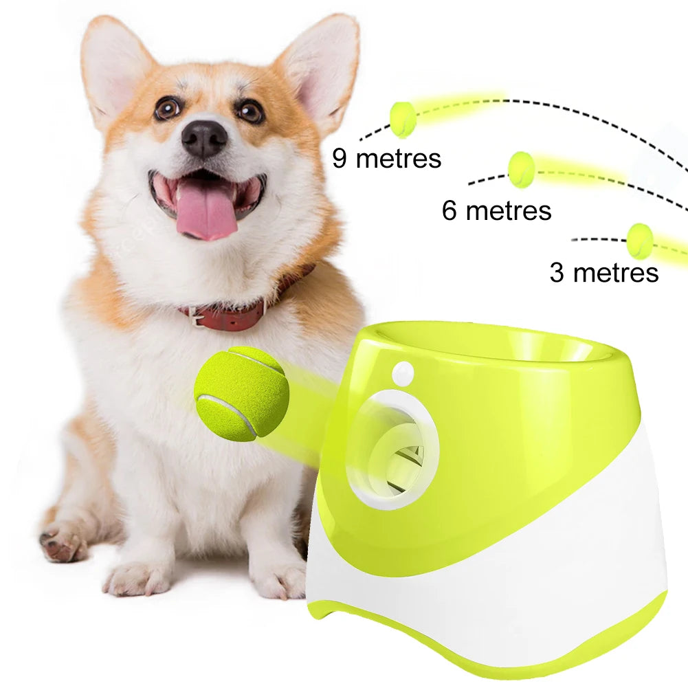 Dog Tennis Launcher Automatic Ball Launcher Throwing Machine Catapult Rechargable