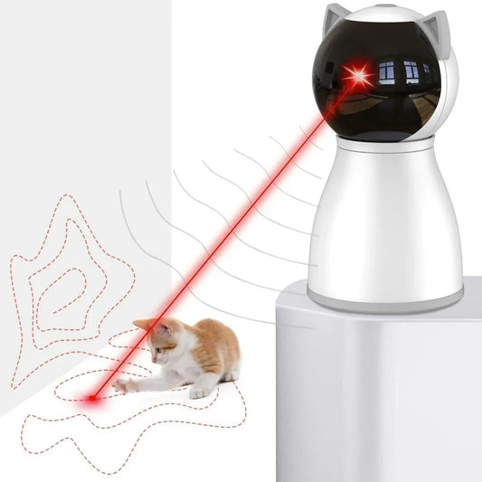 Laser Cat Toys for Indoor Cats Random Trajectory Motion Activated Rechargeable