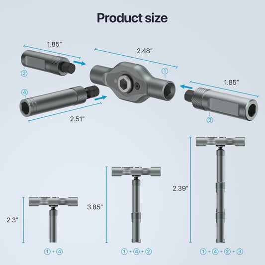 Multifunction Ratchet Screwdriver w/Multi Magnetic Bits Mini Repair Tool Kit