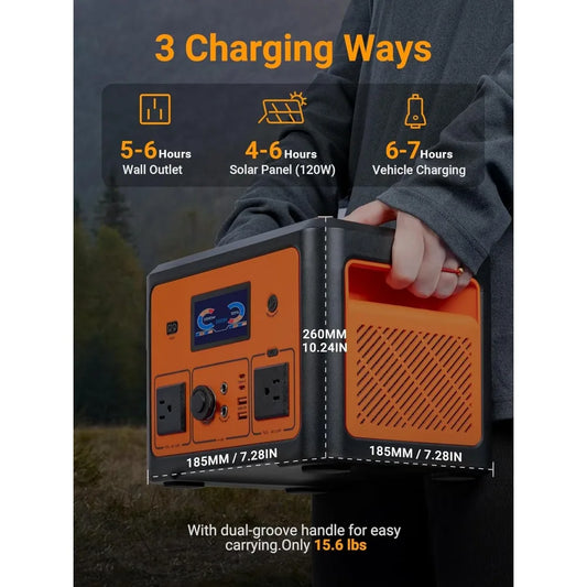 Portable Power Station 1800W Solar Generator with UPS Battery Backup