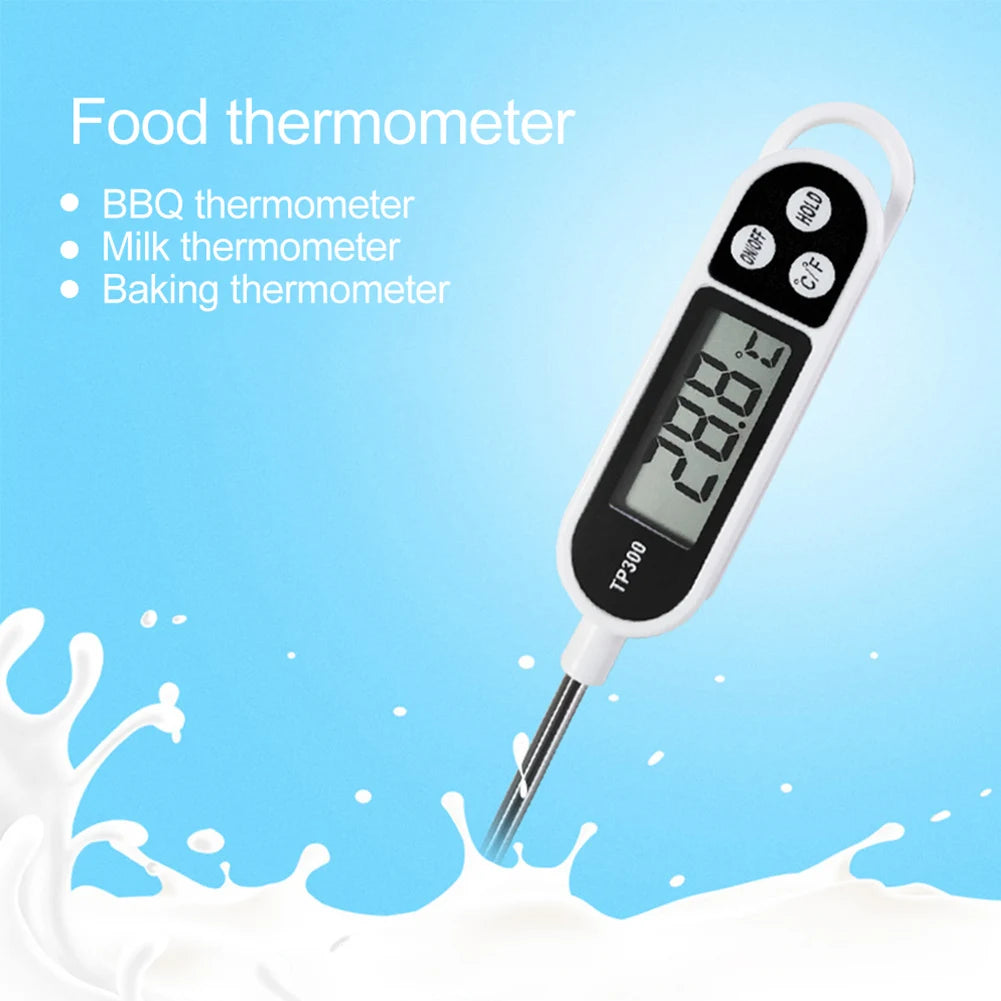 Electronic Food Thermometer Instant Read Meat Thermometer LCD Display Digital