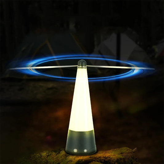 Portable Mosquito Repellent Fan with LED Light USB Rechargeable