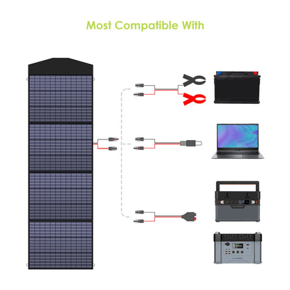60W-200W Mobile Foldable Solar Panel Charger