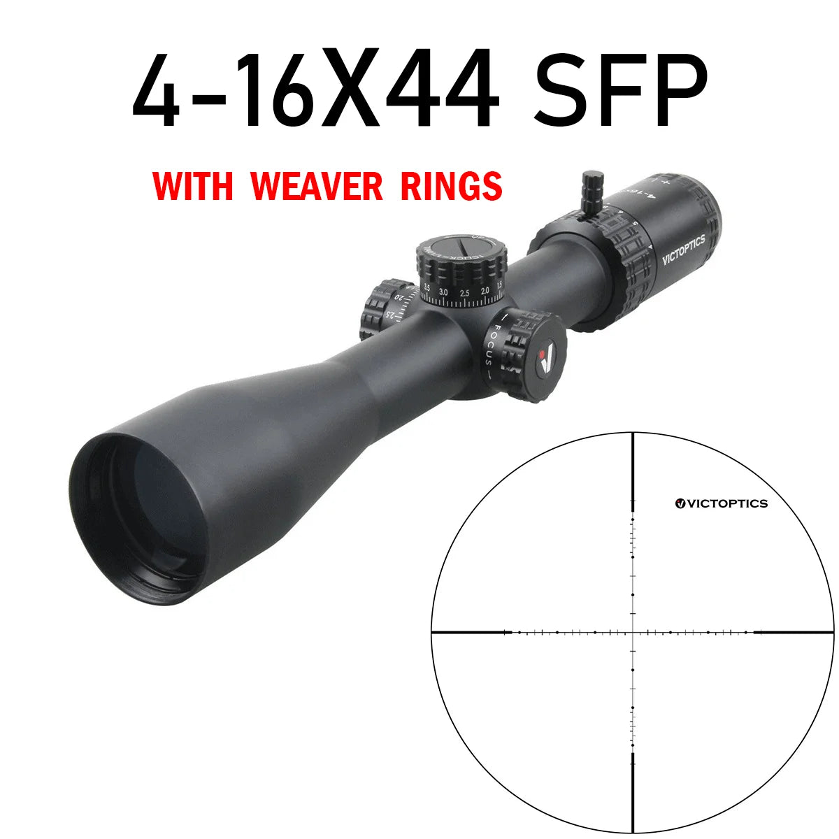 4-16x44 FFP SFP Riflescope FDE with Turret Lock Feature Edge-to-Edge Image MDL Long Eye Relief