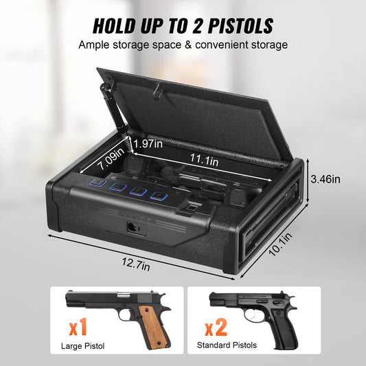 Biometric Safe 3-Way Quick Access