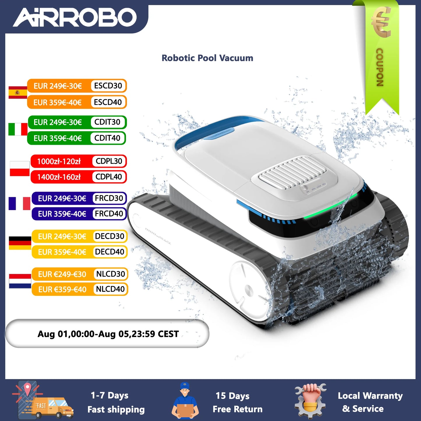 Pool Vacuum for Inground Pools, Smart Navigation Pool Cleaner Robot, Wall Climbing Pool Cleaner,120 Min Run Time
