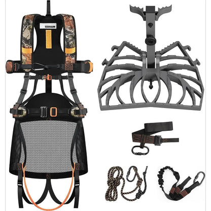 Complete Tree Saddle Hunting System, Platform, and Safety Harness
