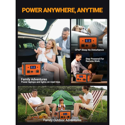Portable Power Station 1800W Solar Generator with UPS Battery Backup
