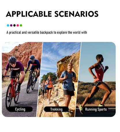 Road bike mountain sports backpack with water bag large capacity for helmet