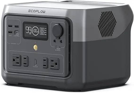 ECOFLOW Portable Power Station River 2 Max 500, 499Wh LiFePO4 Battery/ 1 Hour Fast Charging, Up to 1000W Output Solar Generator