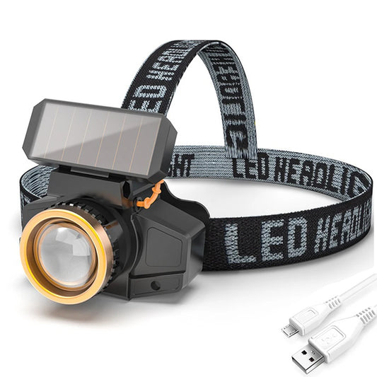 Solar Charging LED Headlamp Motion Sensor Headlight