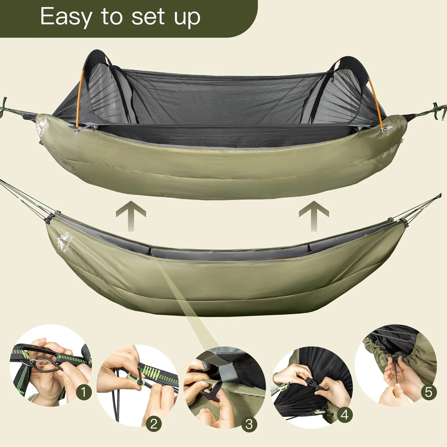 Hammock Underquilts Sleeping Bag Single Insulated Under Blanket 4 Seasons Lightweight
