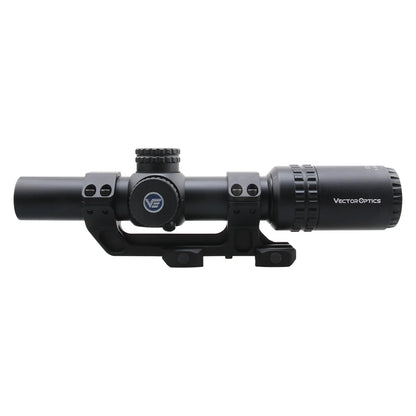 1-6x24 BDC (MOA) Ballistic Reticle Rifle Scope Center Dot Illuminated