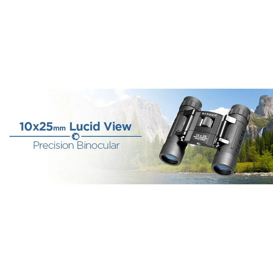 10x25mm Compact Folding Binoculars with BK-7 Prisms