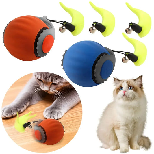 Interactive Cat Toy Ball USB  Automatic Rolling Ball Self Rotating