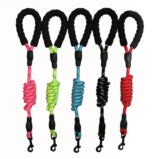 1.5m Dog Leash Nylon Reflective Dogs Leash for Small Medium Large Dog Comfortable Soft Handle