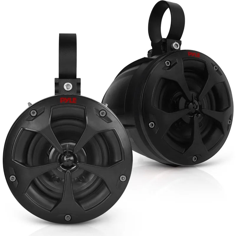 4" Off-Road Bluetooth Waterproof Speakers -800W Peak Power Amplified Speaker System for ATV / UTV, Golf Cart, Boat