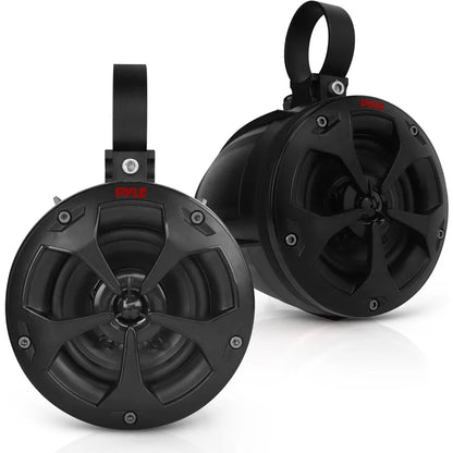 4" Off-Road Bluetooth Waterproof Speakers -800W Peak Power Amplified Speaker System for ATV / UTV, Golf Cart, Boat