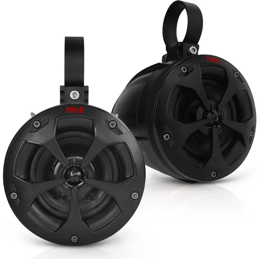 4" Off-Road Bluetooth Waterproof Speakers -800W Peak Power Amplified Speaker System for ATV / UTV, Golf Cart, Boat