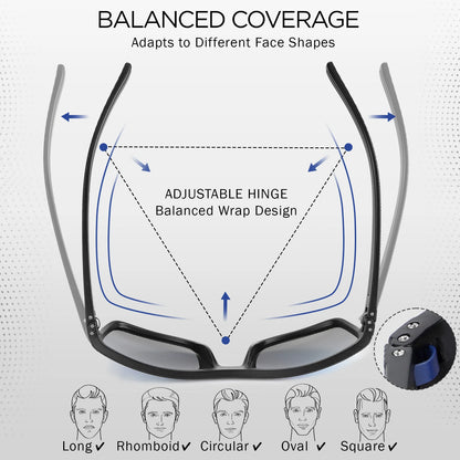 Lightweight Sun Glasses  Blue Light Blocking Driving Sun Glasses