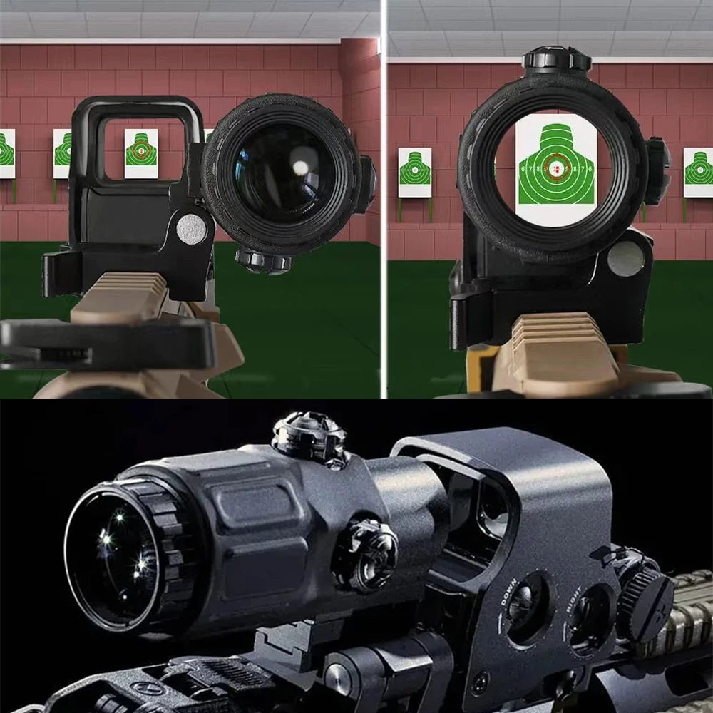 Holographic Collimator Sight 558+G33/G45 Red Dot Optic Sight W/20mm Rail Mounts&Quick Detach Lever
