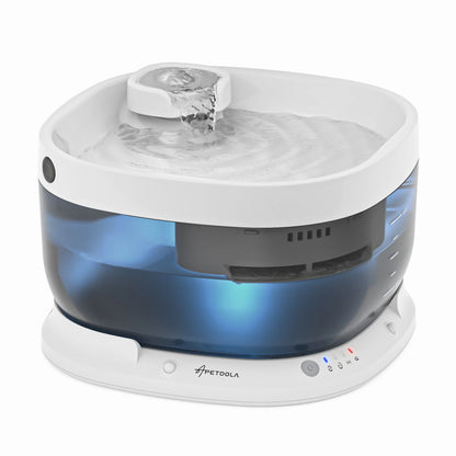 APETDOLA 7L Wireless Dog Water Fountain Auto Sensor Drinking Fountain