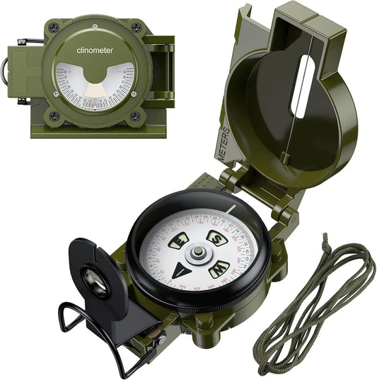 Professional Military Compass,3000 Gauss,Waterproof,with Carry Bag,