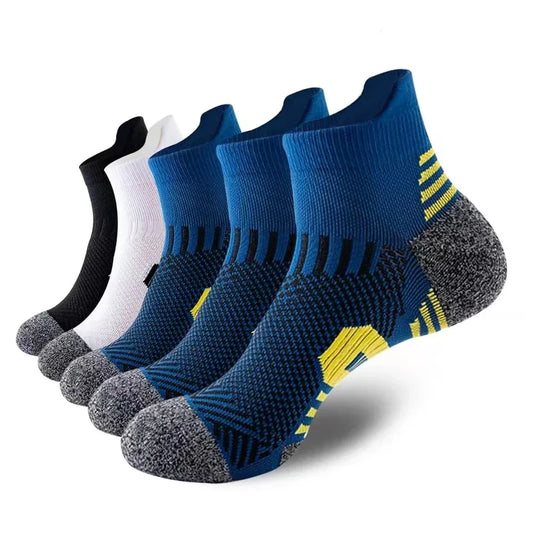 3/5Pairs Men's Sport Socks Breathable  Running Basketball Socks