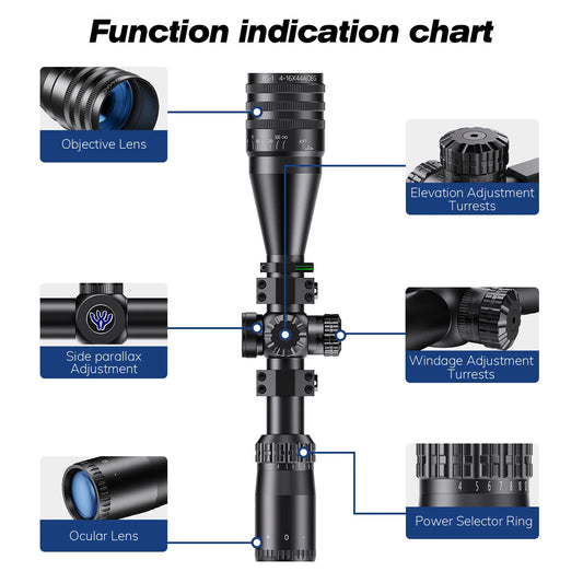 Tactical 4-16x44 AOE Riflescope Hunting Scopes Tactical