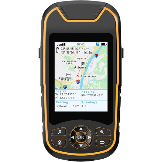 GPS Handheld Navigator, Portable Hiking GPS Multi-GNSS Support
