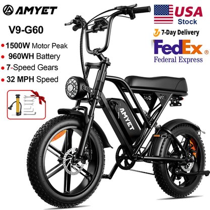 Adults Electric 1000W Motor Bicycle 48V 20AH 20“ Tire