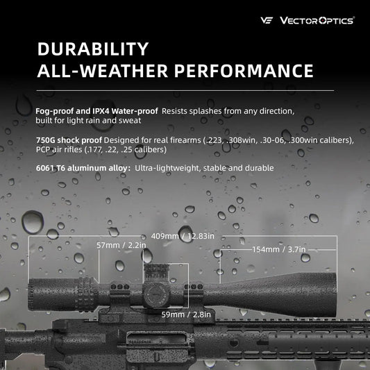 Vector Optics Sentinel-X Pro10-40x50 SFP Riflescope With Center Dot Illuminated Reticle & Zero Stop