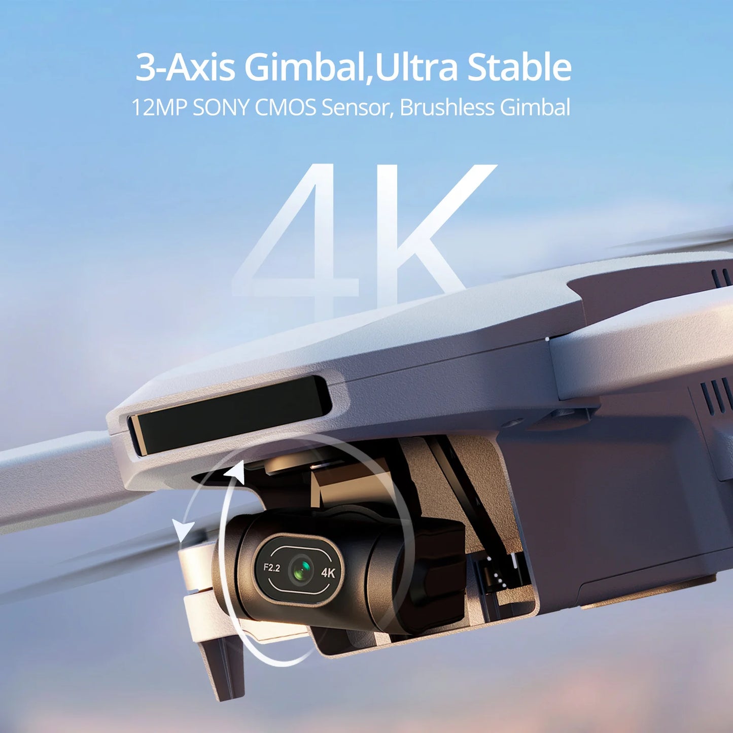 Mini Drone 3 Axis Gimbal 6KM GPS 4K Professional Camera Drones