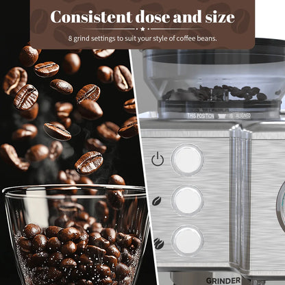 SEJOY CM7000 Espresso Machine with Built-in Grinder Fully Automatic Coffee Maker 20 Bar Professional  Milk Frother