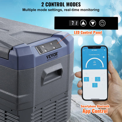 Car Refrigerator  12 Volt Car Refrigerator Fridge  37 L -4℉-68℉ 12/24V DC and 100-240V AC for Camping and RV