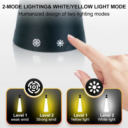 Portable Mosquito Repellent Fan with LED Light USB Rechargeable