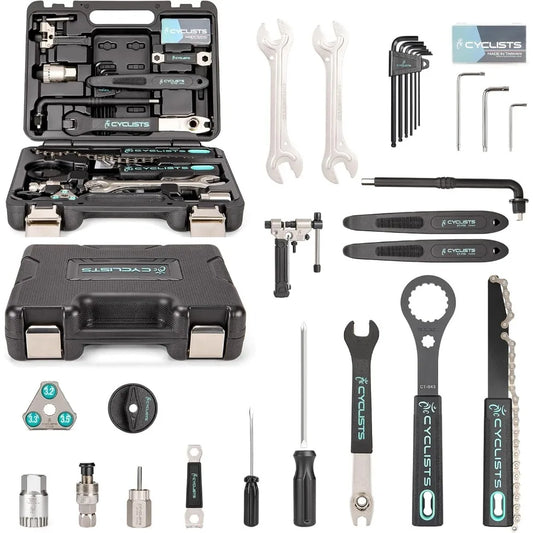 Bike Tool Kit with Storage Case - 22 PCS Bicycle Repair Tool Set Portable Tools Box