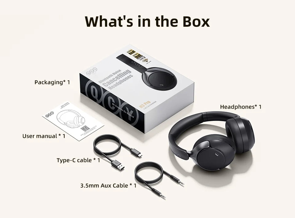 Pro ANC Wireless Headphone Noise Canceling  with LDAC Bluetooth 5.4