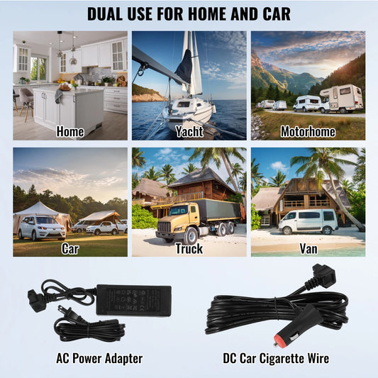 Car Refrigerator  12 Volt Car Refrigerator Fridge  37 L -4℉-68℉ 12/24V DC and 100-240V AC for Camping and RV
