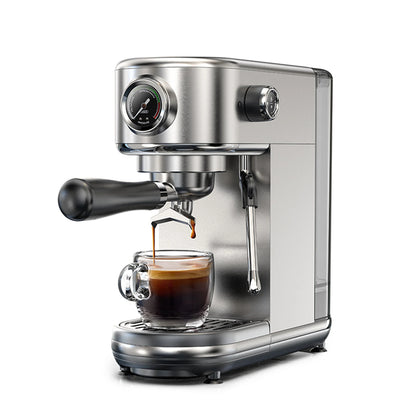 Espresso Coffee Machine Semi-Automatic Adjustable Temperature & Cup Volume Removable Water Tank