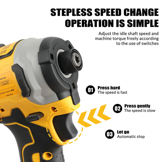 20V Max Lithium Brushless Combo Kit - Cordless Screwdriver, Impact Drill & tool bag