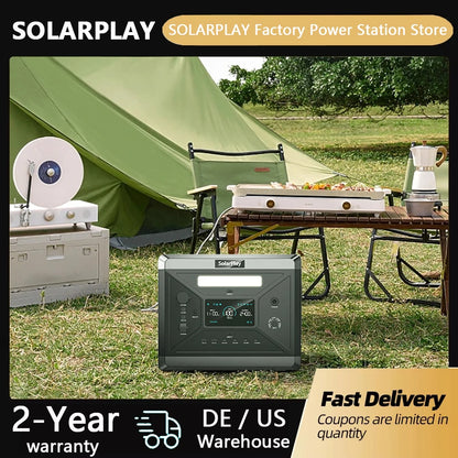 2400W Portable Power Station Battery with AC Output